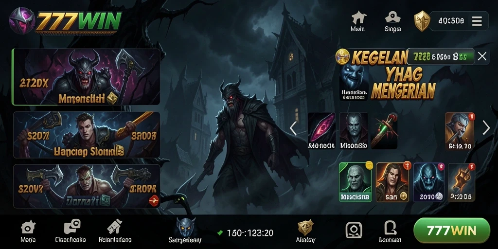 Gameplay menyeramkan dengan suasana mencekam di 777WIN.
