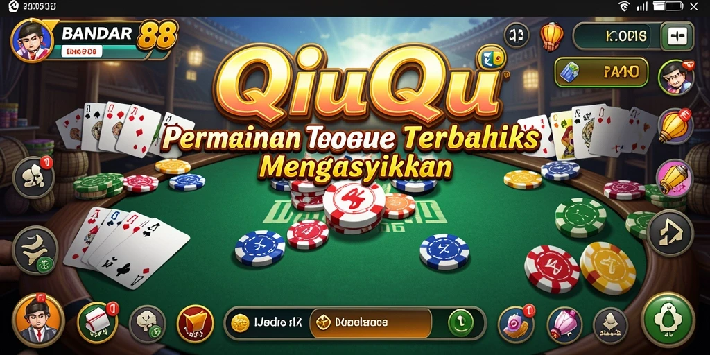 Tampilan utama gameplay QiuQiu di BANDAR88 yang menarik dan interaktif.
