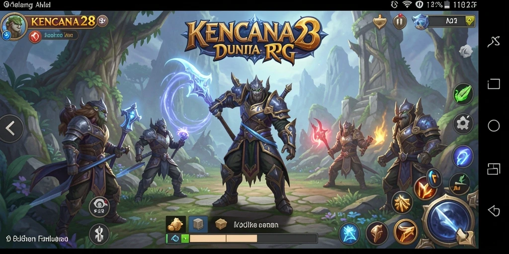 Screenshot KENCANA28 menampilkan seru dan dinamisnya gameplay RPG.