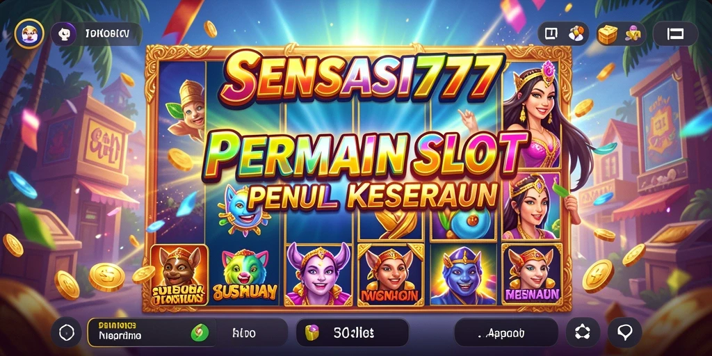 Tampilan menarik dari gameplay SENSASI777 yang penuh warna.