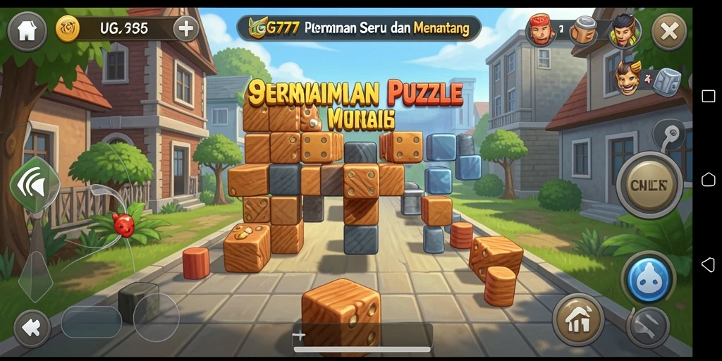 Tampilan gameplay UG777 yang penuh warna dan menantang.