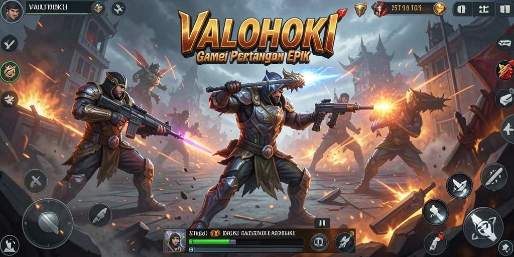 Tampilan gameplay VALOHOKI yang mendebarkan dan strategi yang intens.